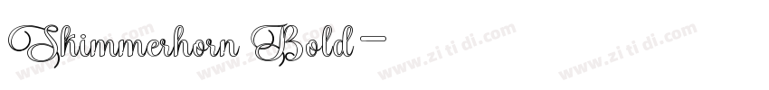 Skimmerhorn Bold字体转换